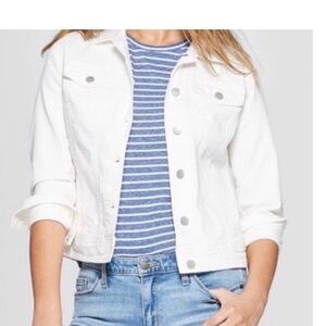 Universal thread white jean jacket